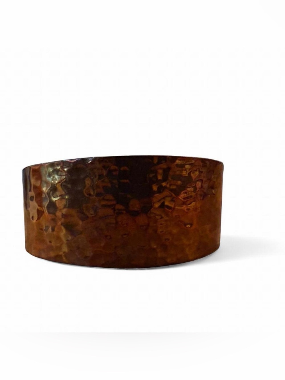 Hammered Copper Cuff Bracelet - Warm Copper Tone